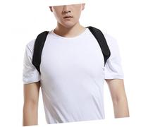 minkissy 1 Pc Tracolla Posteriore Cintura Posteriore Correttore Posturale Invisibile Per La Schiena Cintura Di Postura Seduta Correttore a Schiena D'asino Black