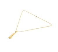 minkissy 1 Pezzo portachiavi rasoio collane hair charms collanina boyfriend hair jewelry collana per barbiere collana da barbiere punk Collana hip-hop Acciaio al titanio Golden