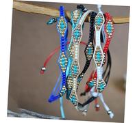 minkissy 1 Pz bracciale bohémien Perline braccialetti dell'amicizia per le donne catena Ciondolo tallone braccialetto femminile braccio damen Frauen Armband Corda intrecciata