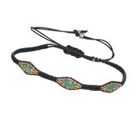 minkissy 1 Pz braccialetto bohémien amicizia bracciali catena tallone braccialetto per le donne rapido Frauen Armband Canda di moda bracciale bohémien braccio damen Perline Nero