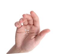 minkissy 1 Scatola Scatola per Nail Pearls Bianche Flatback Semi Rotonde per Decorazioni Unghie Manicure Accessori Nail Art Raffinati e Resistenti