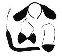 minkissy 1 Set costume da cane cosplay fascia per orecchie di cane con coda manicotti Puucciolotti fascia dell'orecchio del cucciolo di cosplay dell'io del cucciolo di