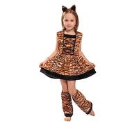 minkissy 1 Set Costume Per Costume Da Bambina Accessori Cosplay Costume Cosplay Tigre Costume Da Gioco Di Ruolo Da Spettacolo Brown
