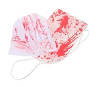 minkissy 1 Set Di Costumi Di Halloween Insanguinati Grembiule Da Cuoco Cappello Costume Da Zombi - Grembiule Spaventoso Schizzato Di Sangue Accessori Per Feste Di Halloween Per