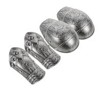 minkissy 1 Set Di Protezioni Per Le Spalle Per Per Cosplay Per Giochi Di Ruolo Giocattoli Per Protezioni Per Le Spalle Da Soldato Romano Per Feste Di Cosplay In Plastica Argentata