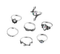 minkissy 1 Set Gioielli Con Anello Di Serpente Anello Di Serpente Per Gli Uomini Anelli Di Serpente Anelli Animali Regolabili Anelli Decorativi Per Le Dita Doni Ad Anello Lega 7 Pezzi