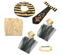 minkissy 1 Set Ragazza Vestita Accessori Cosplay Di Halloween Oggetti Di Scena Per Donne Di Halloween Costume Da Regina D'egitto Costume Da Regina Per Bambina Poliestere