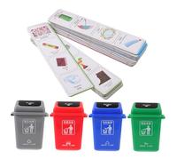 minkissy 1 set Smistamento Rifiuti Educativo per Sviluppare Consapevolezza Materiali Resistenti e Colorati per Ragazzi e Ragazze per Educazione Precoce