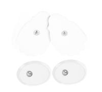 minkissy 1 Set Tamponi Massaggianti Autoadesivi Elettrodo Autoadesivo Cuscinetti Per Massaggi Portatili Domestici Cuscinetti Adesivi Tessuto Non Tessuto Bianca 2 Paia