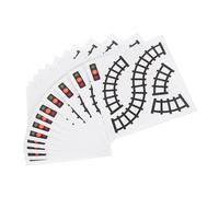 minkissy 10 Adesivi Murali Stradali per Stickers per Ferroviaria e Stradali Decorazione Creativa per Stanze Giochi Scuole e Domestici