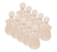 minkissy 10 DIY Peg Dolls Legno Naturale Non Verniciate per Pittura Creativa Decorazioni Casa e Regali per Ragazzi e Adulti