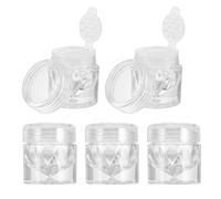 minkissy 10 Flaconi Vuoti per Polvere Sciolta 3Ml, Bottiglie di Stoccaggio Trasparenti Tappo e 12 Fori Interni, Set da 10 Pezzi per Cosmetici Portatili e Correttore in Polvere, per Viaggi