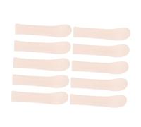 minkissy 10 Pezzi Auricolare tappi per le orecchie con cinturino pietra per affilare a mano cucchiaio per orecchie tappi per cucchiaio orecchie coperture per la pulizia delle orecchie rosa
