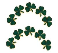 minkissy 10 Pezzi Distintivo Di Trifoglio Spilla Trifoglio Irlandese Stume Da Di San Patrizio Felice St. Decorazioni Per La Giornata Di Patrick Ciondoli Verdi Green Lega Di Zinco