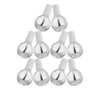 minkissy 10 Pezzi Flacone Unghie Vuoto, Bottiglia Smalto per Unghie in Vetro e Plastica Trasparente 10ml con Tappo Pennello, Contenitore Campione per Viaggi e Trasferte
