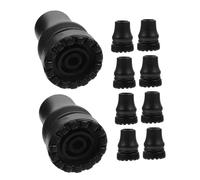 minkissy 10 Pezzi Gommini Antiscivolo per Bastoni e Stampelle in Pvc Diametro Aperto 19 Mm, Facili da Installare per Anziani e Attività All'aperto su Terreni Accidentati