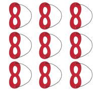 minkissy 10 pezzi Maschere Occhi Supereroi in Feltro per Fascia Elastica Accessori Costume per Feste Tema Maschere Festival Morbide e Sicure per Travestimenti e Compleanni