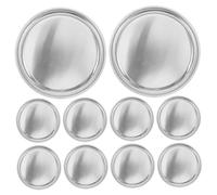 minkissy 10 Pezzi Piatto di Pesata in Alluminio per Laboratorio Resistente e Leggero per Misurazioni di Polveri in Ambienti Scientifici