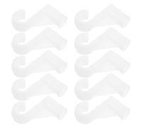 minkissy 10 Pezzi Porta Abiti Armadio in Plastica Bianco, 16 mm, Design Salvaspazio per Armadi e Camere da Letto