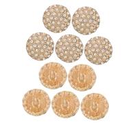 minkissy 10 Pezzi Pulsanti di pelliccia bottoni per vestiti bottoni per cucire i vestiti pulsanti di abbigliamento decorativo bottoni per maglioni cardigan pulsante Metallo D'oro