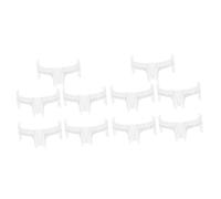 minkissy 10 Pezzi righello del tatuaggio righello per sopracciglia Sopracciglio ruler stencil per misurare le sopracciglia righelli per la posizione delle sopracciglia plastica