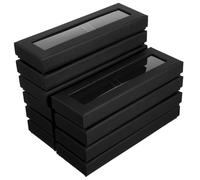 minkissy 10 Scatole Nere Con Coperchio Organizer Per Penne Elegante Espositore Per Penne Scatole Per Imballaggio Per Riporre Stilografiche