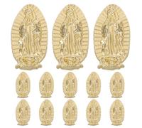 minkissy 100 Ciondoli per Unghie in Lega Dorata Rilievo 3d a Forma di Vergine Maria e Buddha, Decorazioni Piatte per Nail Art Fai da Te e Salone, Accessori Manicure per Design