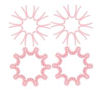 minkissy 100 Pezzi Charms Unghie in Silicone Decorazioni Scolpite Pieghe per Unghie Finte Gioielli Nail Art Flatback per Manicure Te Comfortevole e Realistico
