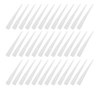minkissy 100 Pezzi Tubi per Fiori, Supporto per Steli in Plastica Bianco con Punte, Design Aperto, per Piante e Fiori, Fissaggio nel Fango Floreale, Composizioni Floreali e Flower Box