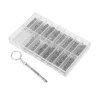 minkissy 1000Pcs Viti Per Occhiali Da Orologio Kit Per La Pulizia Degli Occhiali Chiudere Viti Filettate Viti Da Sci Kit Di Riparazione Del Per Occhiali Viti Per Occhiali Naselli Per
