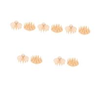 minkissy 10pezzi Pettini Massaggianti Per Shampoo Silicone Per Spazzola Per Da Donna Massaggiatore Per Capelluto Facile Pulizia e Stimolazione Della Circolazione Sanguigna
