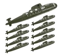 minkissy 12 Modelli Submarine Militari Materiale Stabile Decorazioni Retro per Tavola Sabbia Statue Simulate e Apprendimento per Decorazioni e Regali Educativi