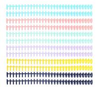 minkissy 12 Pezzi Anelli di Rilegatura in Plastico Resistenti Meccanismo Apri e Chiudi per Libri e Sketch Book, per Organizzare i Tuoi Lavori Spirale Pettine