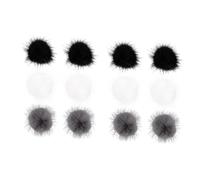 minkissy 12 Pz Accessori Per Palline Di Pelo Per Unghie Decorazioni Per Unghie Finti Pon Pon Palla Per Unghie Portachiavi Gioielli Per Unghie Manicure Adesivi Per Unghie Cosmetico Magnete