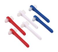 minkissy 12 Pz Finto Spazzolino a Doppia Testa Spazzolino Dentiera Utensili Manuali Strumenti Domestici Spazzolino Portatile Per Denti Finti Pulizia Domestica Allineatore Piccolo Viaggiare