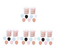 minkissy 12 Scatole Mini soffio per le dita Puff per polvere per dita Puff per fondotinta per dita fondotinta in polvere imbottito truccare il triangolo dei bignè Correttore sbuffi