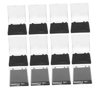 minkissy 12pezzi Scatola Trasparente Plastica Con Rivestimento Spugna Nera Per Medaglie E Spille Custodia Per Badge Vetrina Per Esposizione Organizzatore Per Spille E Medaglie Marathon