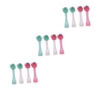 minkissy 12pezzi Spazzola Per Pulizia Viso Per Esfoliazione e Massaggio Facile Da Trasportare Design Manuale Per Rimozione Impurità e Trattamento Anti-nerohead