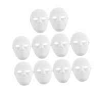 minkissy 15 Maschere Halloween Maschere Bianche da Te per Costume Masquerade Party Scary Adatte per Adulti Maschera Hip Hop Dance Uomo Fascia Elastica Confortevole
