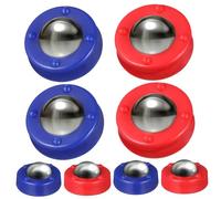minkissy 16 Pucks Scorrevoli per Giochi da Tavolo Perline Rotolanti Colorate per Shuffleboard Standard Accessori Resistenti per Party e Miglioramento Coordinazione Manuale