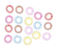 minkissy 18pezzi Pettini Circolari per Capelli Elastici Ganci per Capelli Fermagli per Pettini Elastici Fascia per Pettine in Plastica Elastica Accessorio per Pettine Fascia Colore Casuale