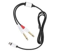 minkissy 1m Cavo Usb c Doppio Jack Per Conversione Stereo Cavo Convertitore Audio Per Casse Amplificatori e Mixer Compatibile Smartphone Tablet e Laptop