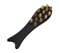 minkissy 1pc Meridian pettine strumento facciale spatola facciale rulli i districante barba pettine corno massaggio Guasha massaggio naturale viso per capelli strumento per la