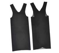 minkissy 1pezzi Grembiule per Parrucchiere con Tasche Morbido e Resistente Adatto per Saloni o Uso Domestico Nero