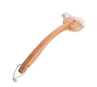 minkissy 1pezzi Spazzola Massaggiante Manico Per Doccia Realizzata in Legno Robusto Per Uso Domestico Rimuove Polvere e Sebo in Eccesso Deterge in Profondità e Raggiunge Facilmente Zone Dif