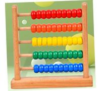 minkissy 2 Abaco in Legno Faggio per Strumento Educativo Pratico per Apprendimento Matematica Design Supporto per Calcolo e Sviluppo Abilità Numeriche