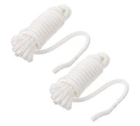 minkissy 2 d'ormeggio per Barche, in Nylon a Doppia Treccia, Nere | di ormeggio per barche da 1/2" x 15 piedi, facili da maneggiare per un facile fissaggio o ancoraggio, resistenti ai