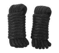 minkissy 2 d'ormeggio per Barche, in Nylon a Doppia Treccia, Nere | di ormeggio per barche da 1/2" x 15 piedi, facili da maneggiare per un facile fissaggio o ancoraggio, resistenti ai