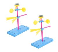 minkissy 2 Kit Educativo per Giochi Scientifici Vento e Banderuola Sicura Leggero e Facile da Assemblare per Sviluppare Abilità Osservazione e Interesse Stem