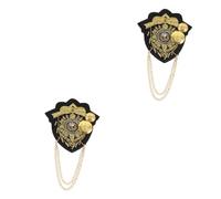 minkissy 2 Paia Gioielli Vintage Con Spalline Sulle Spalle Spalline a Catena Spalline Vintage Sulle Spalle Spalla Gioielli Sulle Spalline Delle Spalle Uomini Spalline Da Donna Tessuto